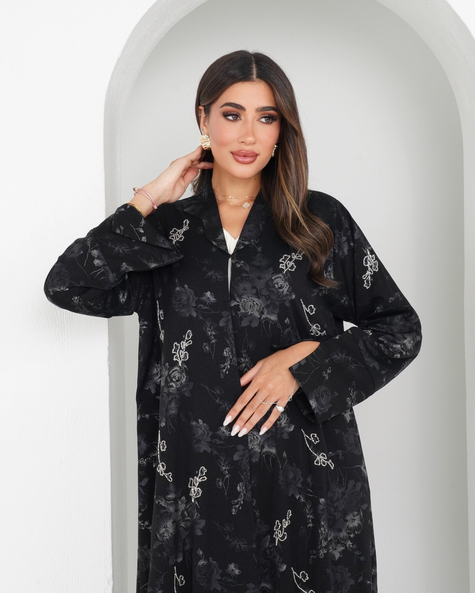 R158 Travel Wear Black Abaya Set Abaya for Women UAE – Abaya – Rutba Fashion Abaya