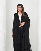 R160 Black wedding and party Collection Abaya Set Abaya for Women UAE – Abaya – Rutba Fashion Abaya