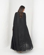 R160 Black wedding and party Collection Abaya Set Abaya for Women UAE – Abaya – Rutba Fashion Abaya