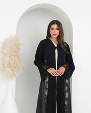 R161 Black Summer collection Abaya Set Abaya for Women UAE – Abaya – Rutba Fashion Abaya