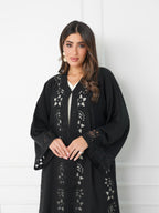 R170 Elegant Black summer wear Abaya Set Abaya for Women UAE – Abaya – Rutba Fashion Abaya