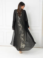 R171 Elegant Black summer wear Abaya Set Abaya for Women UAE – Abaya – Rutba Fashion Abaya