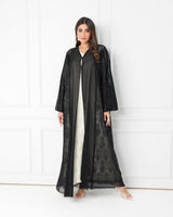 R173  Black  Classic summer wear  Abaya Set