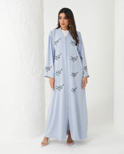 R177 Travel wear Sky blue Abaya Set Abaya for Women UAE – Abaya – Rutba Fashion Abaya
