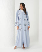 R177 Travel wear Sky blue Abaya Set Abaya for Women UAE – Abaya – Rutba Fashion Abaya