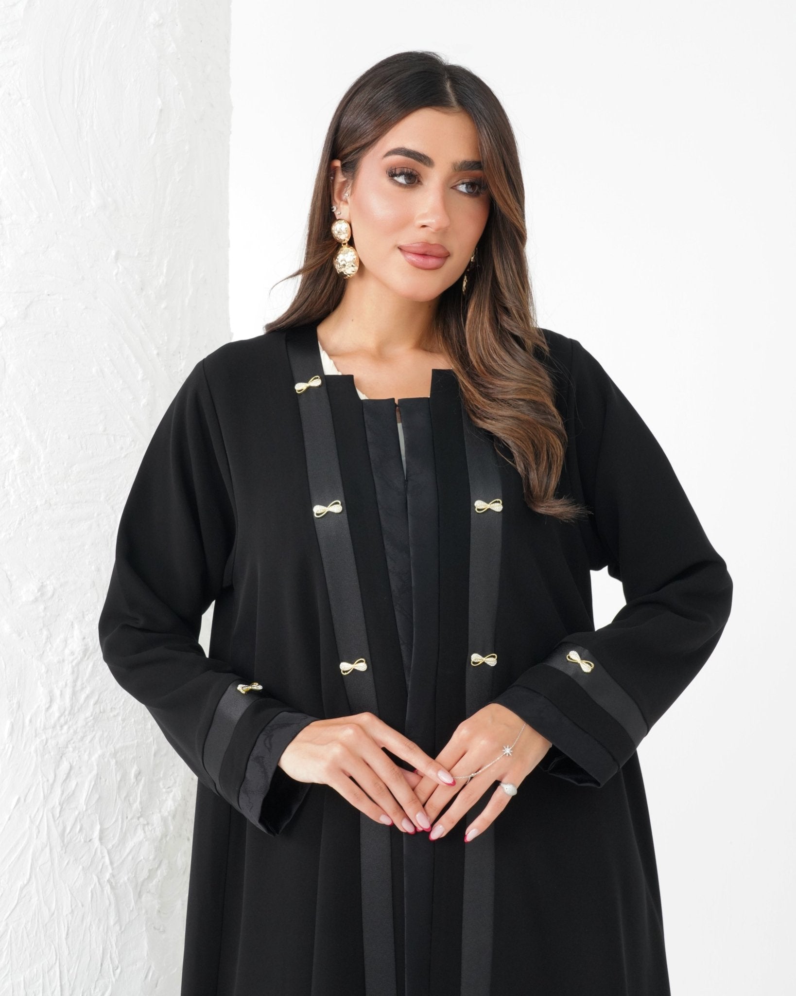 R178 Black Stylish Abaya Set Abaya for Women UAE – Abaya – Rutba Fashion Abaya