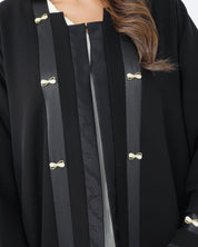 R178 Black Stylish Abaya Set Abaya for Women UAE – Abaya – Rutba Fashion Abaya