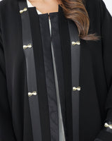 R178 Black Stylish Abaya Set Abaya for Women UAE – Abaya – Rutba Fashion Abaya