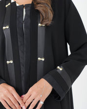 R178 Black Stylish Abaya Set Abaya for Women UAE – Abaya – Rutba Fashion Abaya