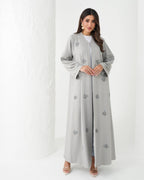 R182 Travel wear Grey Abaya Set Abaya for Women UAE – Abaya – Rutba Fashion Abaya