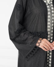 R186 Black Summer collection Abaya Set Abaya for Women UAE – Abaya – Rutba Fashion Abaya