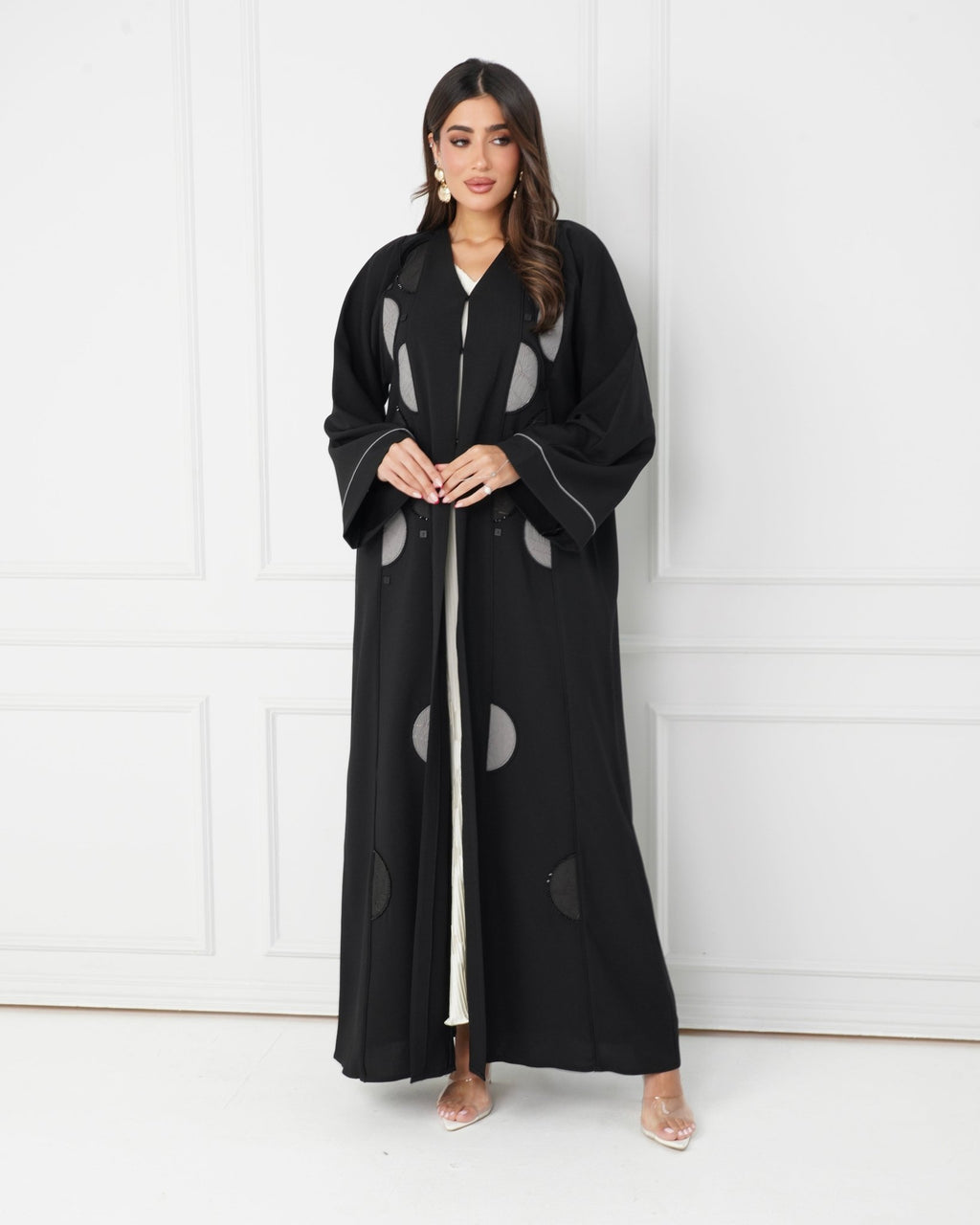 R188 Black elegant Abaya Set Abaya for Women UAE – Abaya – Rutba Fashion Abaya