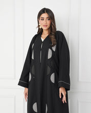 R188 Black elegant Abaya Set Abaya for Women UAE – Abaya – Rutba Fashion Abaya