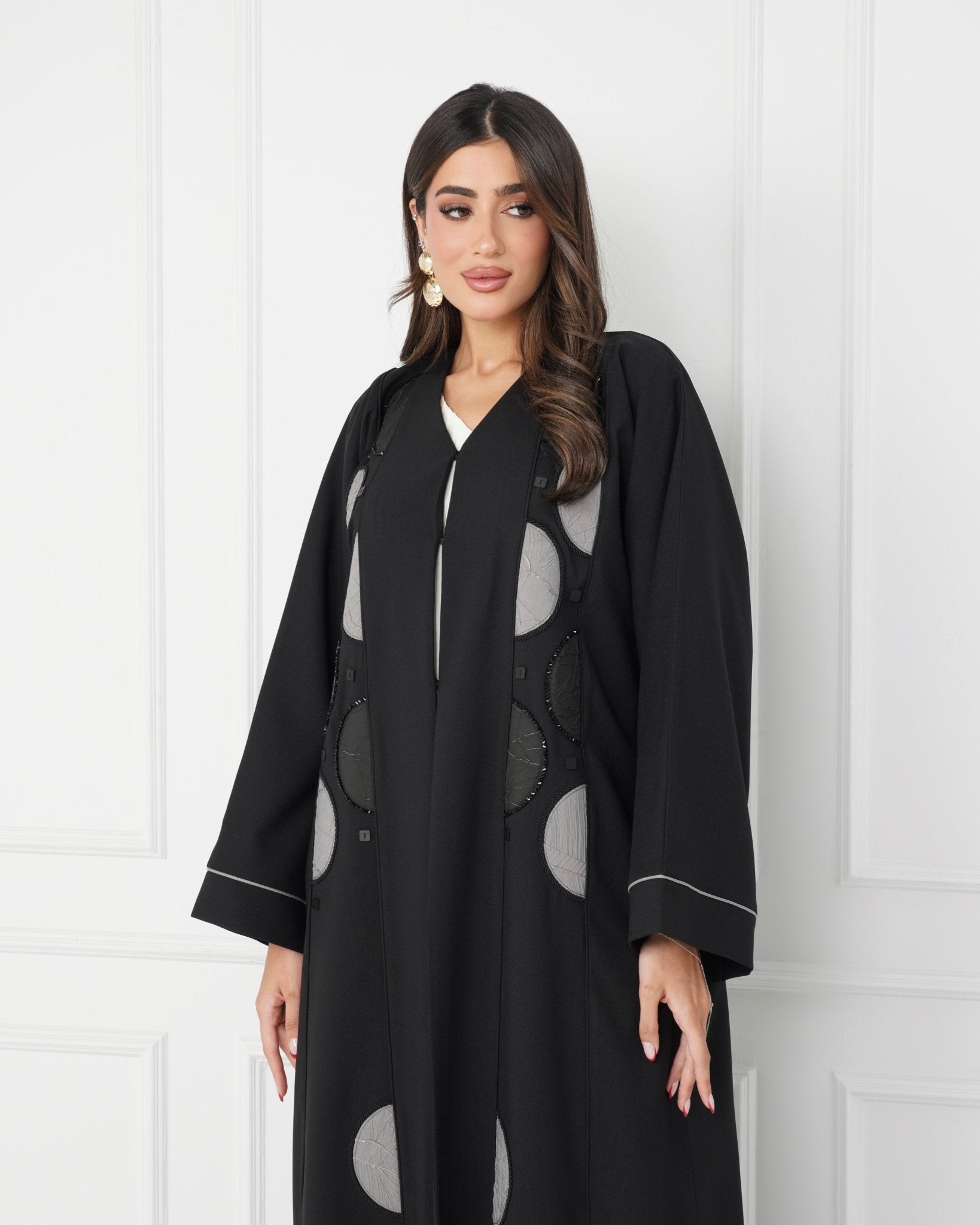 R188 Black elegant Abaya Set Abaya for Women UAE – Abaya – Rutba Fashion Abaya
