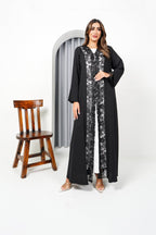 R194 Black elegant Abaya Set Abaya for Women UAE – Abaya – Rutba Fashion Abaya