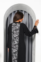 R194 Black elegant Abaya Set Abaya for Women UAE – Abaya – Rutba Fashion Abaya