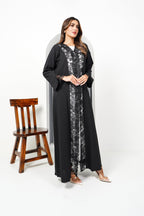 R194 Black elegant Abaya Set Abaya for Women UAE – Abaya – Rutba Fashion Abaya