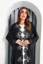 R195 Black elegant Abaya Set Abaya for Women UAE – Abaya – Rutba Fashion Abaya