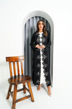 R195 Black elegant Abaya Set Abaya for Women UAE – Abaya – Rutba Fashion Abaya