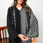 R196 Black shining Dantil Abaya Set Abaya for Women UAE – Abaya – Rutba Fashion Abaya
