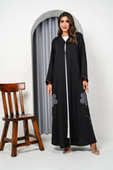 R199 Black Abaya Set Abaya for Women UAE – Abaya – Rutba Fashion Abaya
