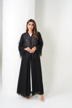 R204 Black Party Abaya Set Abaya for Women UAE – Abaya – Rutba Fashion Abaya