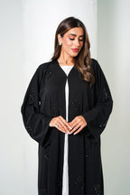 R206 Black Classic Abaya Set Abaya for Women UAE – Abaya – Rutba Fashion Abaya