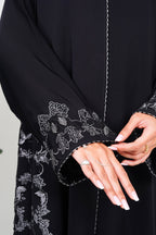 R209 Black Abaya Set Abaya for Women UAE – Abaya – Rutba Fashion Abaya