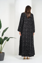 R210 Black Classic Abaya Set Abaya for Women UAE – Abaya – Rutba Fashion Abaya