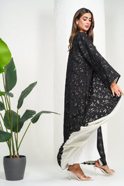 R210 Black Classic Abaya Set Abaya for Women UAE – Abaya – Rutba Fashion Abaya