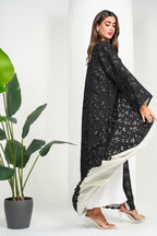 R210 Black Classic Abaya Set Abaya for Women UAE – Abaya – Rutba Fashion Abaya