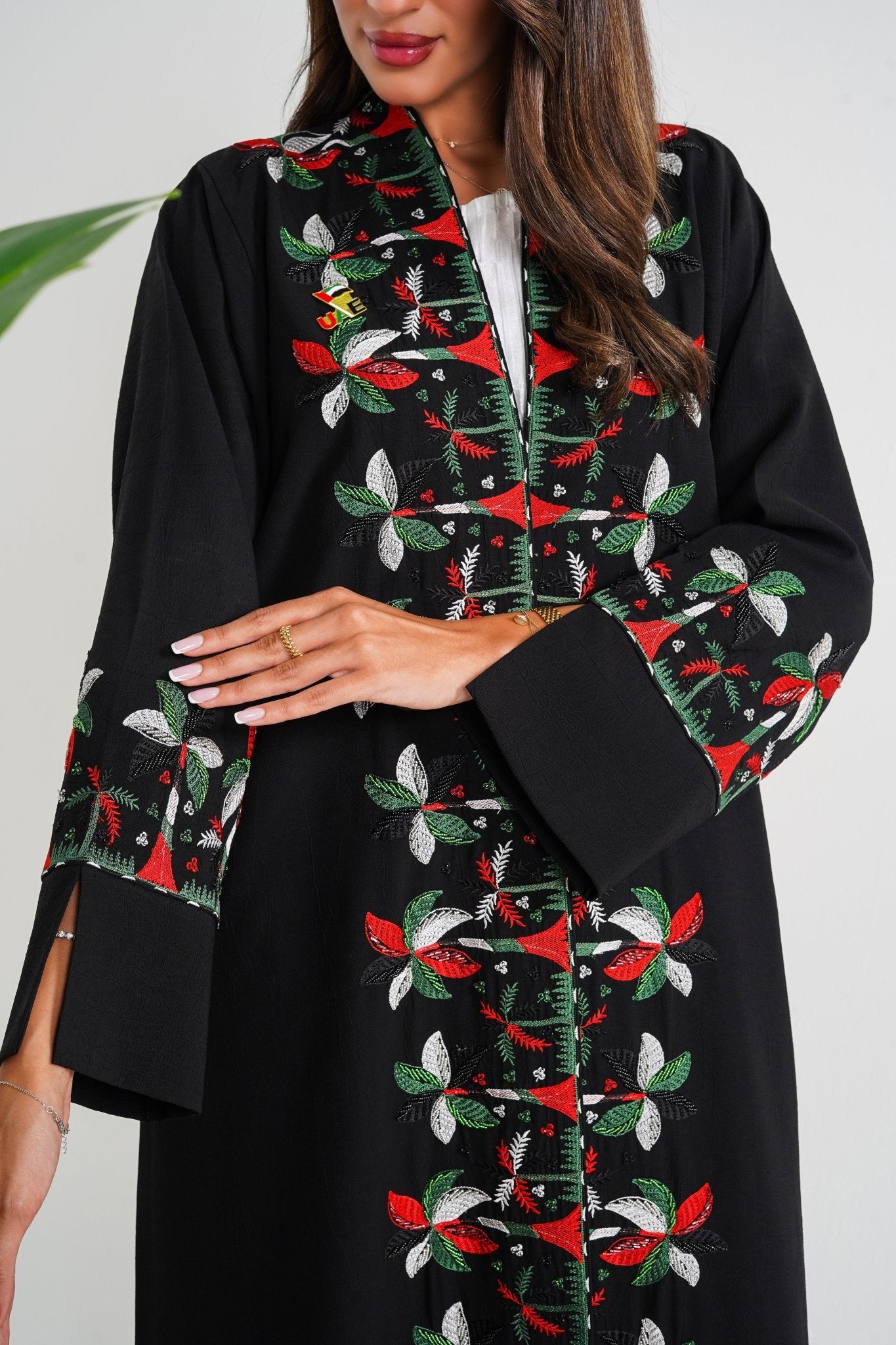 R211 UAE Flag And National Day Abaya Set Abaya for Women UAE – Abaya – Rutba Fashion Abaya