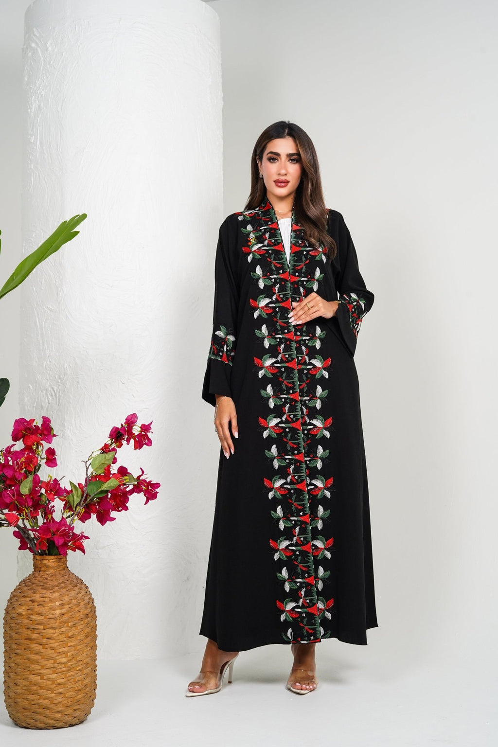 R211 UAE Flag And National Day Abaya Set Abaya for Women UAE – Abaya – Rutba Fashion Abaya