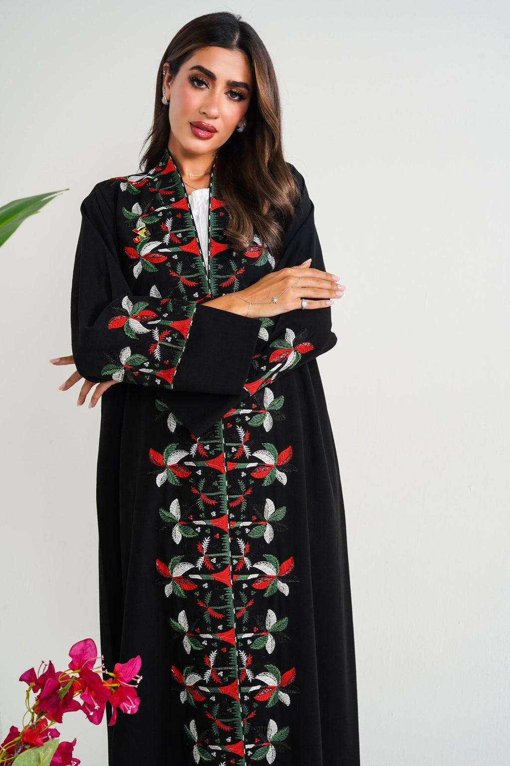 R211 UAE Flag And National Day Abaya Set Abaya for Women UAE – Abaya – Rutba Fashion Abaya