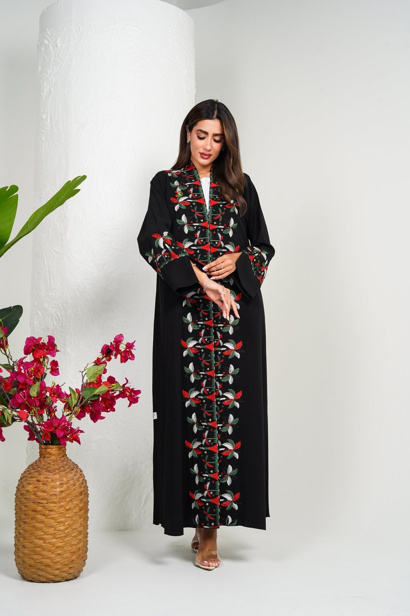 R211 UAE Flag And National Day Abaya Set Abaya for Women UAE – Abaya – Rutba Fashion Abaya