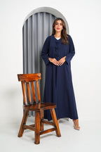 R213 Blue cutting Model Abaya Set Abaya for Women UAE – Abaya – Rutba Fashion Abaya
