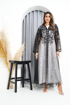 R220 Black elegant Designer Abaya Set Abaya for Women UAE – Abaya – Rutba Fashion Abaya