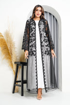 R221 Black wedding and party Designer Abaya Set Abaya for Women UAE – Abaya – Rutba Fashion Abaya
