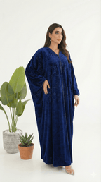 R224 Premium Winter Velvet Abaya Set – Kurian Made Abaya for Women UAE – Abaya – Rutba Fashion Abaya