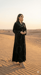 R228 Velvet Abaya Set Abaya for Women UAE – Abaya – Rutba Fashion Abaya