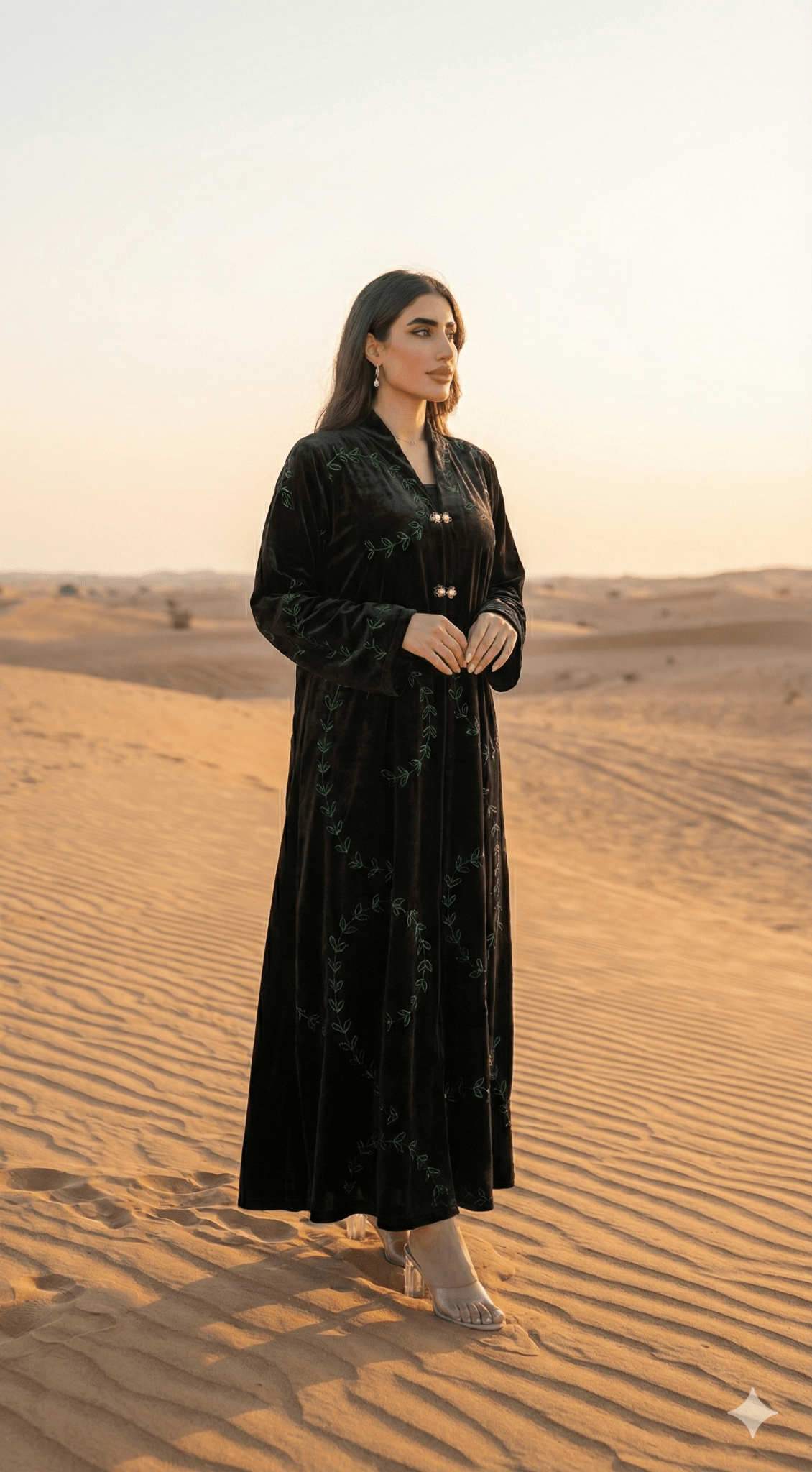 R228 Velvet Abaya Set Abaya for Women UAE – Abaya – Rutba Fashion Abaya