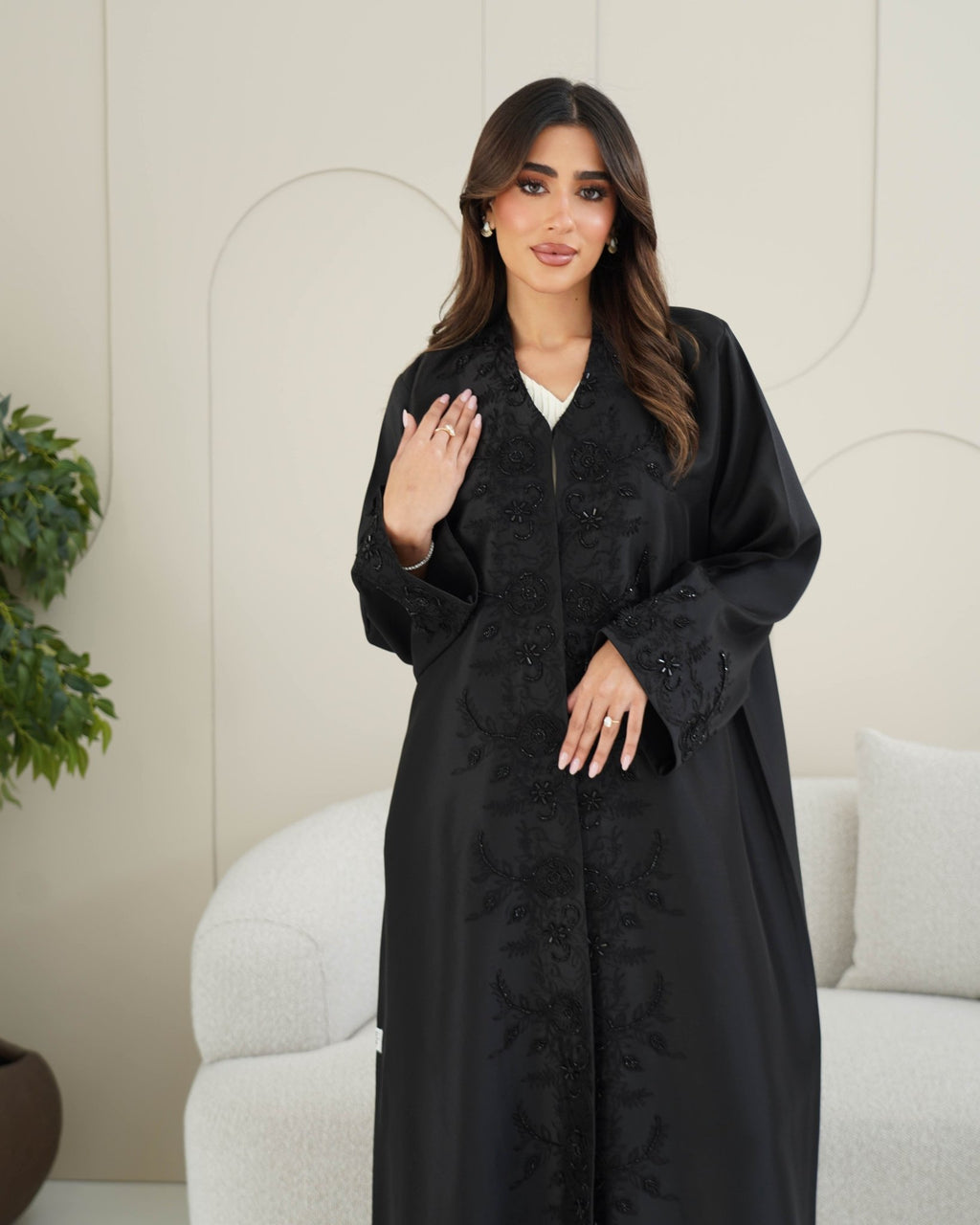 R236 Kashmiri Ari work Eid Collection Abaya Abaya for Women UAE – Abaya – Rutba Fashion Abaya