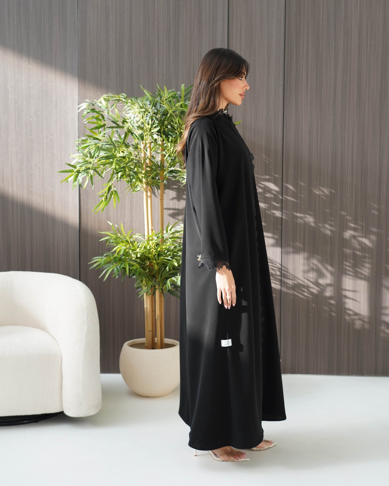 R241 Black Elegant Eid collection abaya set Abaya for Women UAE – Abaya – Rutba Fashion Abaya