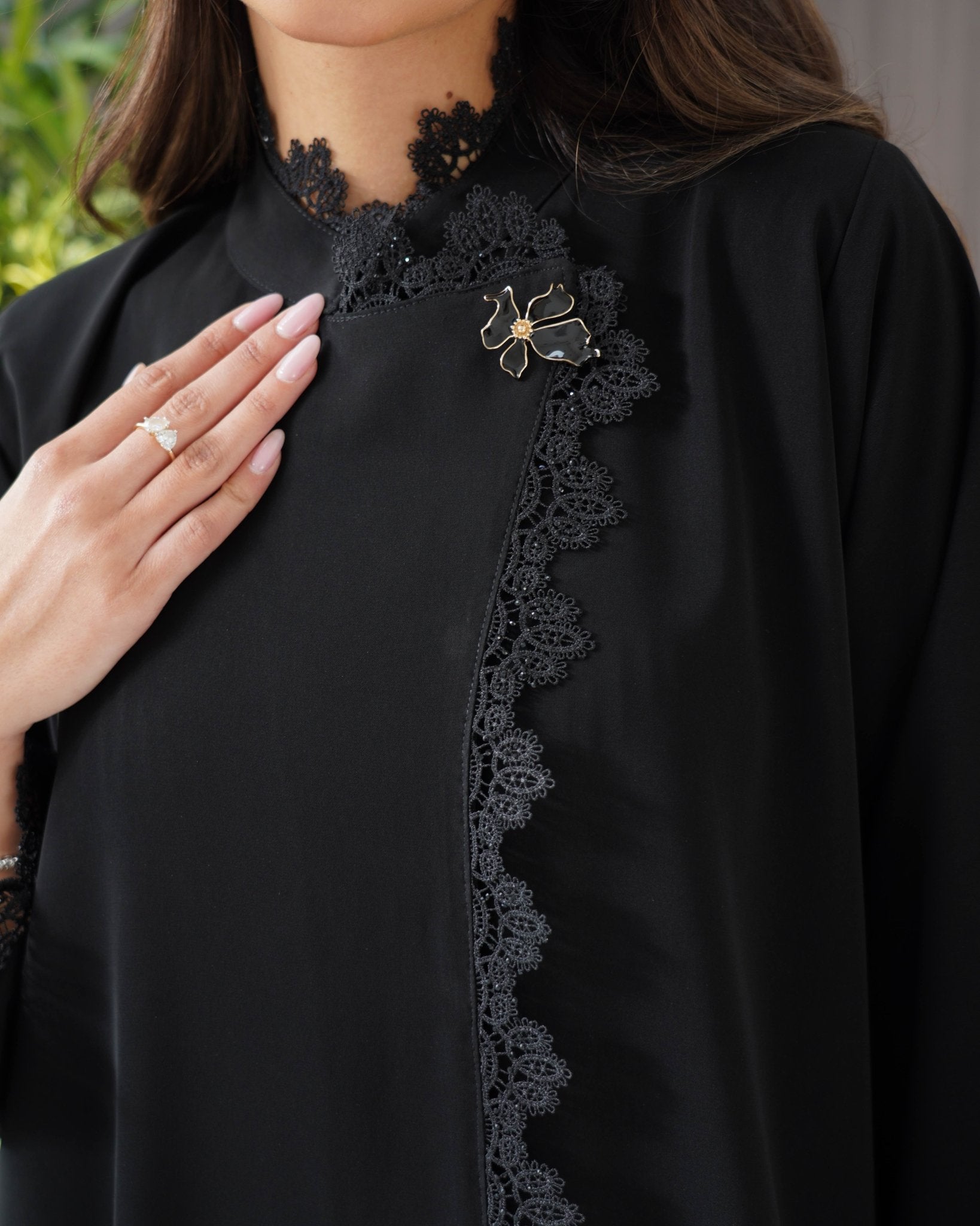 R241 Black Elegant Eid collection abaya set Abaya for Women UAE – Abaya – Rutba Fashion Abaya