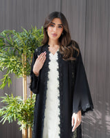 R243 Cutting Model Black Abaya for Eid Collection Abaya for Women UAE – Abaya – Rutba Fashion Abaya