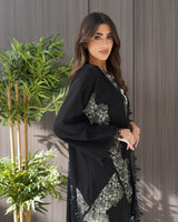R244 Classic Black Eid Abaya collection Abaya for Women UAE – Abaya – Rutba Fashion Abaya
