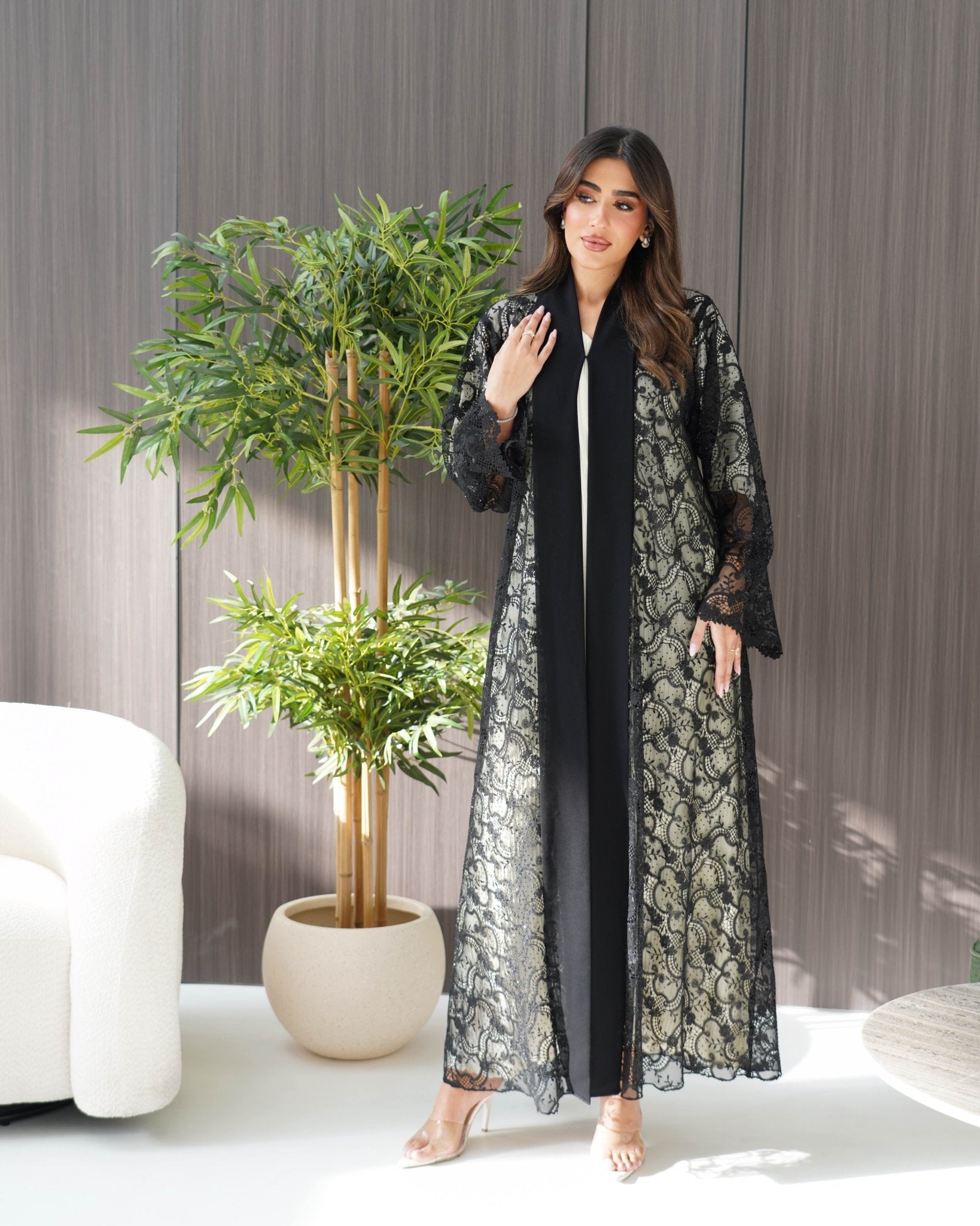 R245 Party And Wedding Special Abaya Abaya for Women UAE – Abaya – Rutba Fashion Abaya