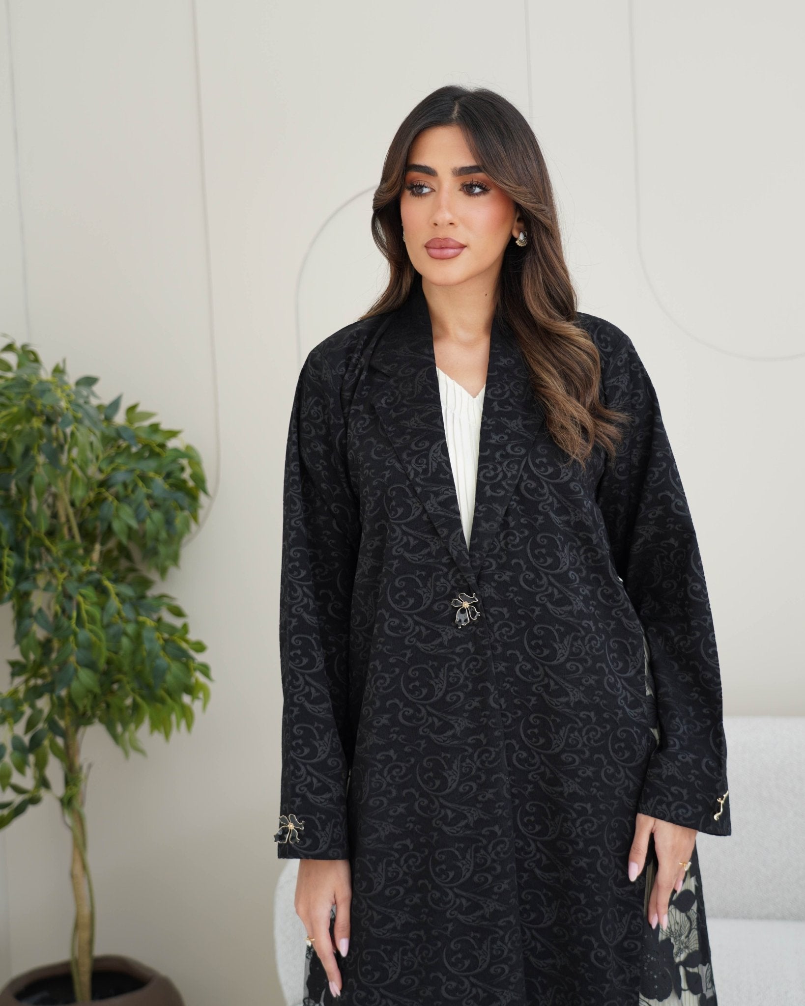 R250 Black Sequence Dantel Abaya For Eid Collection Abaya for Women UAE – Abaya – Rutba Fashion Abaya