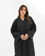 R256 Black Abaya set For Eid Collection Abaya for Women UAE – Abaya – Rutba Fashion Abaya