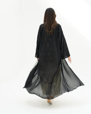 R256 Black Abaya set For Eid Collection Abaya for Women UAE – Abaya – Rutba Fashion Abaya